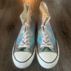 Retro Multicolor High-Top Women's Sneakers